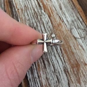 James Avery cross ring size 7